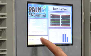 Electroless nickel plating controller screen